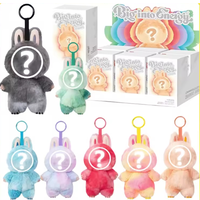 Caja de los monstruos, serie Big Energy, bonito llavero con colgante de muñeco de peluche de vinilo, colección de decoraci