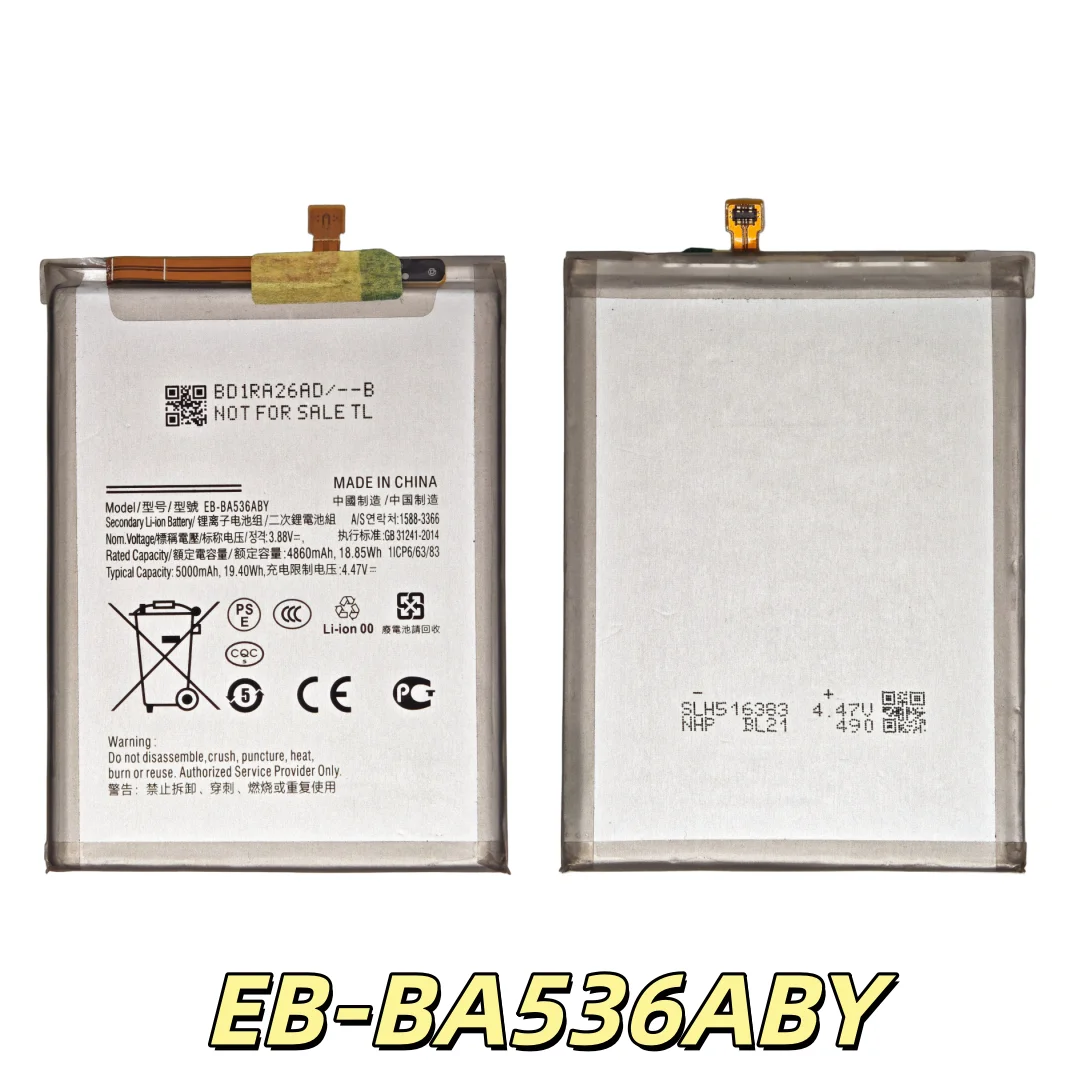 100% New Date EB-BA536ABY 5000mAh For Samsung Galaxy A53 5G SM-A5360 A536B A536E Replacement Mobile Phone Battery+Free Tools