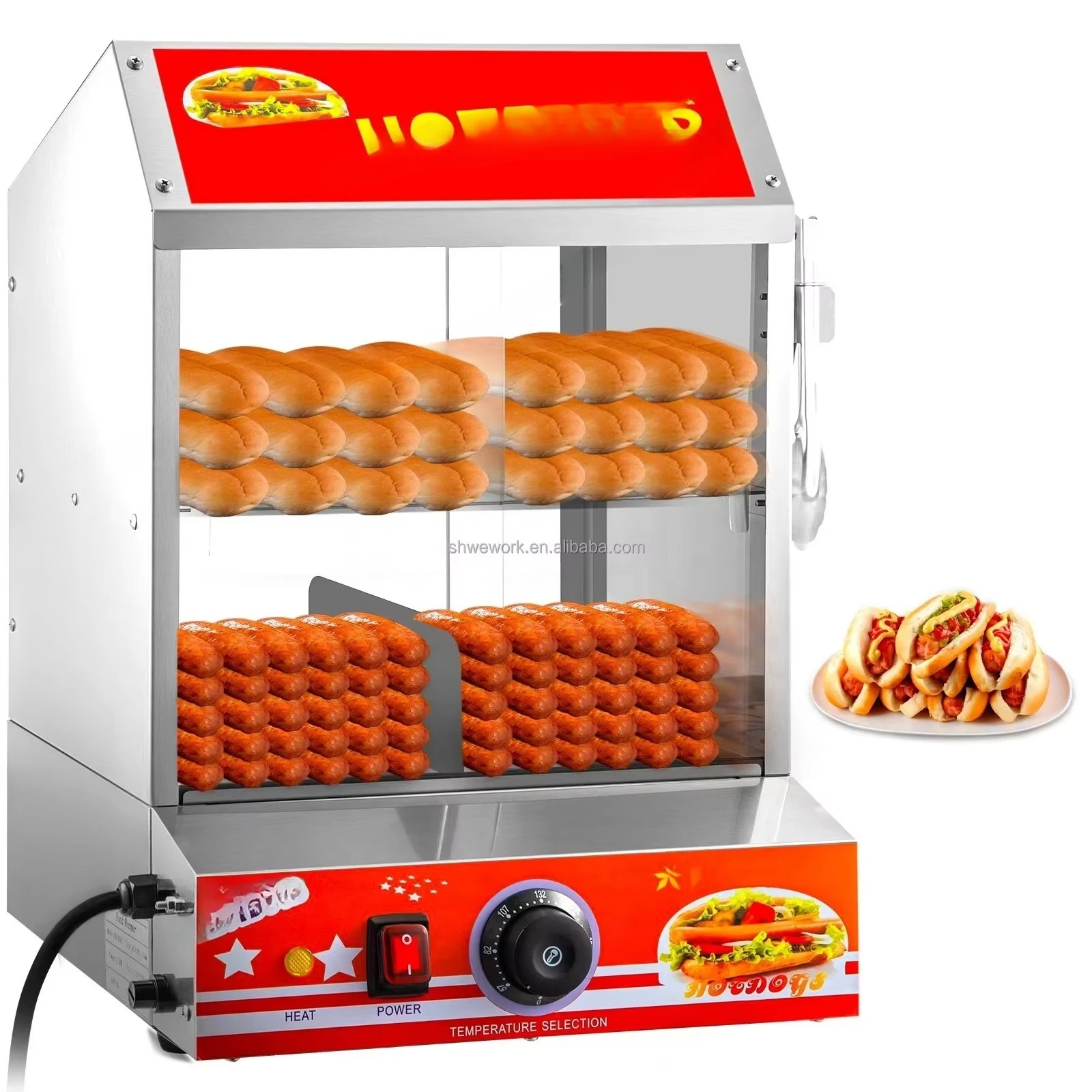 2026 - Fully Automatic Hot Dog and Bread Warming Machine, High-Efficiency Food Processing Machine