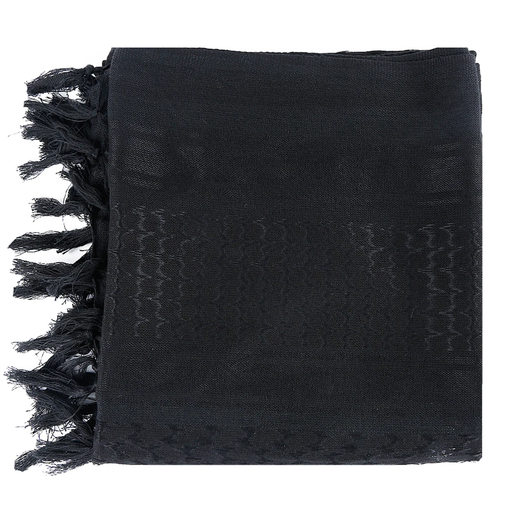 

Arab Scarf Unisex Neck Shawl Middle East Style Black Palestine Wrap Breathable Cotton Shawl Warm Autumn Winter