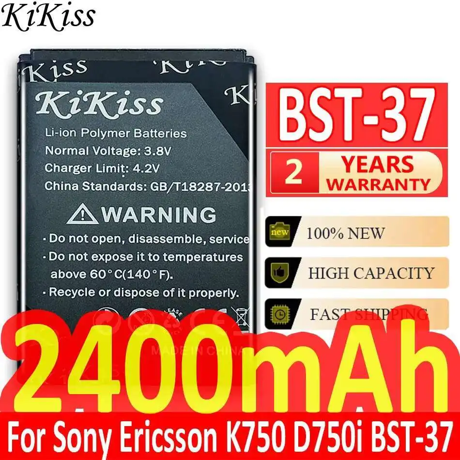 

Аккумулятор Bst-37 2400 мАч для Sony Ericsson K750 D750i K758C S600C V600 V600i W550C W550I W600 W600c W700 W710 W710C W800 Bst 37