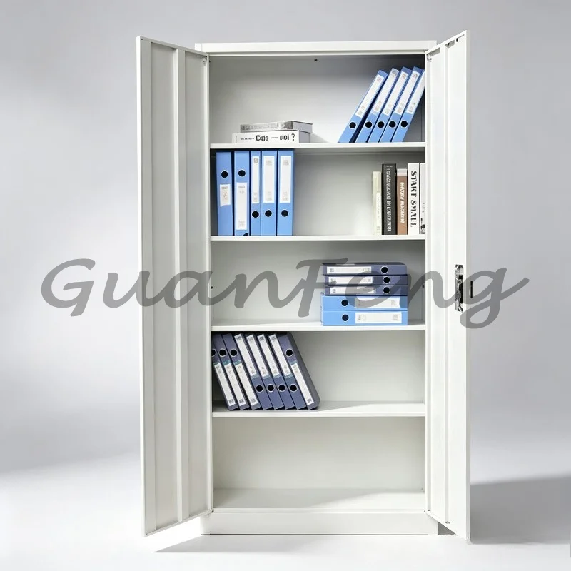 Modern Steel Office Locker Cabinet, Metal Filing Cabinet with Shelves for Office Workshop Garage Storage
