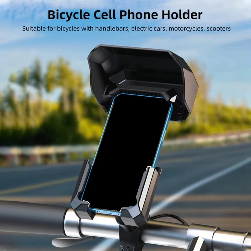 Motorcycle Mobile Phone Stand, Bicycle Mobile Phone Seat, Waterproof Shade, Handlebar Mobile Phone Clip Navigation