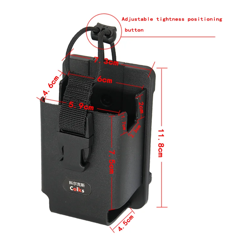 Capa protetora para walkie talkie, adequada para xir p8668 gp328d p6600 p8268 pd780, rádio bidirecional, cabide de suporte de cinto tático