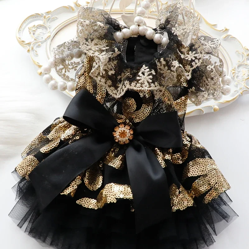 

Dresses for Princess Cats Clothing Luxury Cosplay Fantasia Elegant Dog Cat Costume Habit Chat Pet Divertidly Pet Products