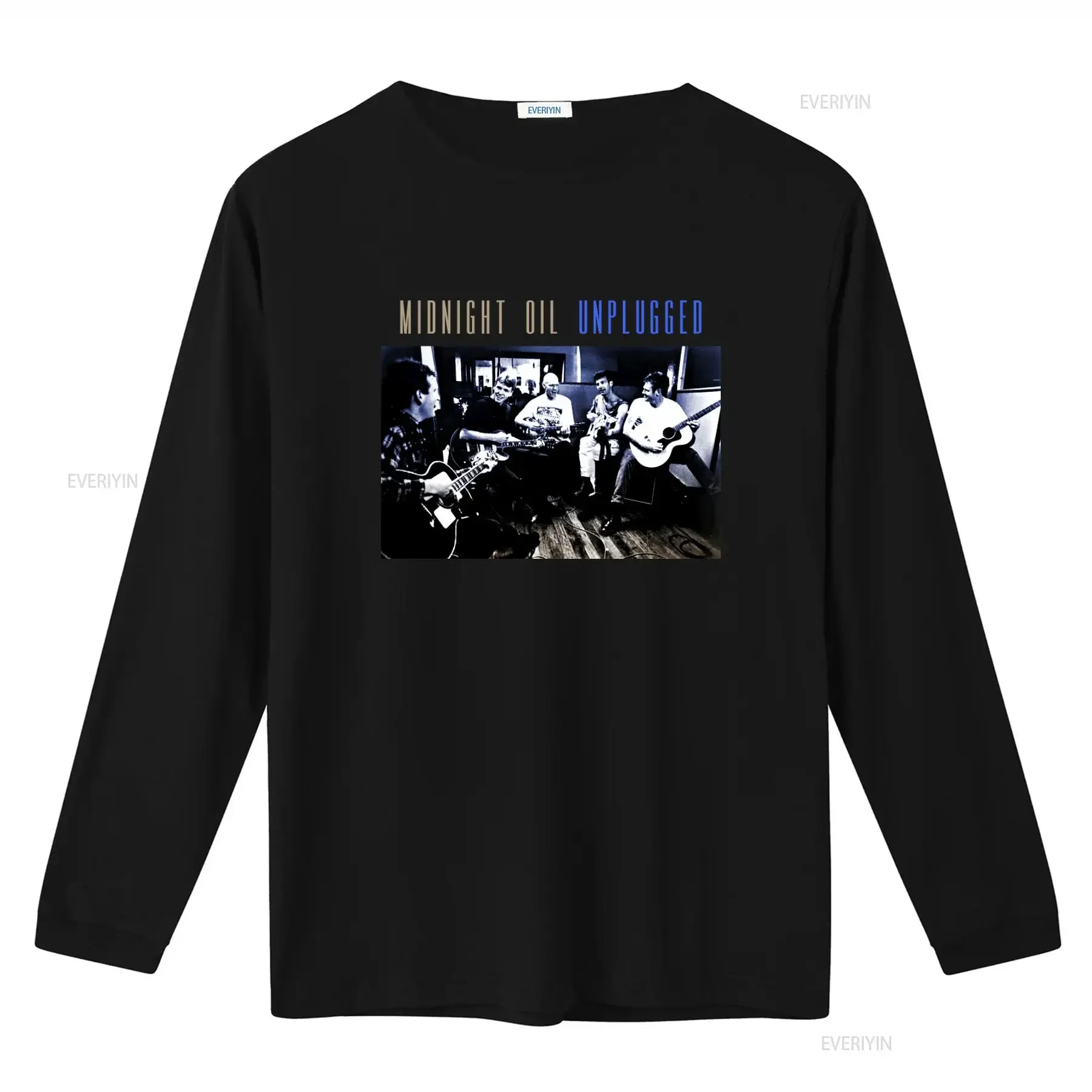 Midnight Oil Band Unplugged Performance Heavy Cotton Black T Shirt For All Sizes vintage Washed Stretched Slightly