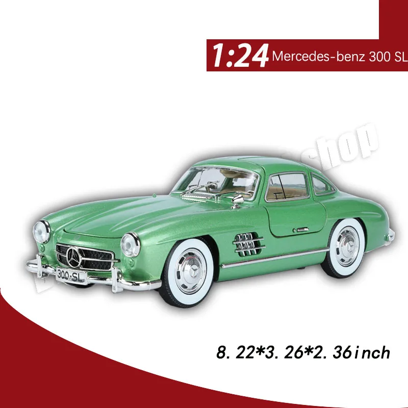 

1:24 Mercedes-benz 300 SL Alloy Car Model Toy Die-cast Model Cars Collectible Gift Miniature Car Wholesale Sports Car Model Gift