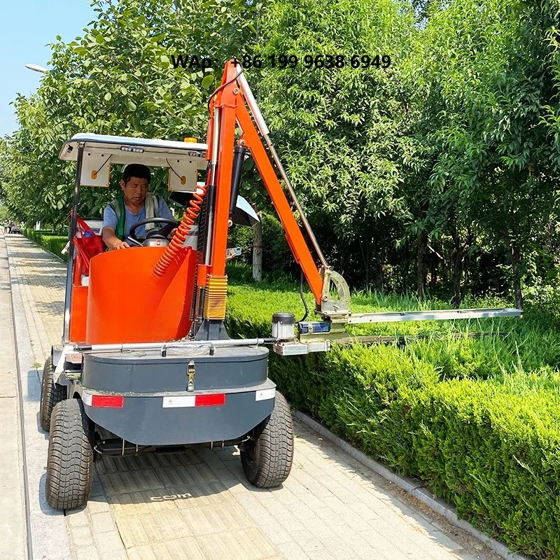 Electric Ride-on Hedge Trimmer Commercial Zero Emission Battery Powered Professional Grade CE Approved Dual Scissors 710kg