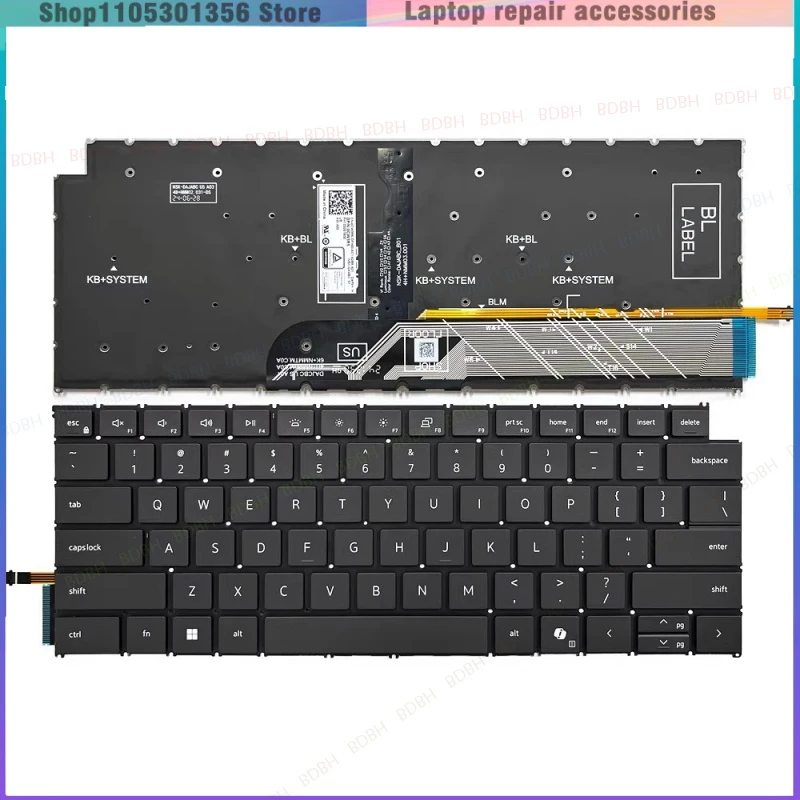 New US Backlit Keyboard AI for Dell 14 Plus DB14250 DB14255 P197G