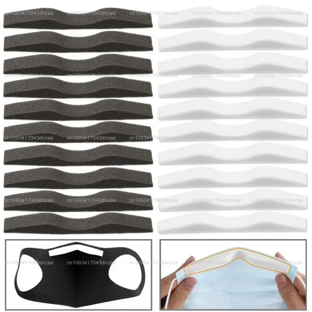200Pcs Anti Fog Strip Glasses Wearers Magic Anti Haze Mask Sponge Strips Soft 3D Self-Adhesive Nose Bridge Pads for Mouth Mask