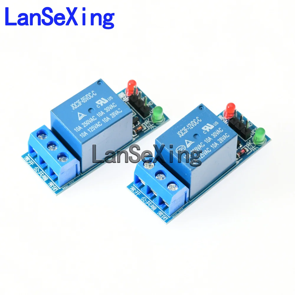 New 1-channel relay module 5V/12V low-level trigger relay expansion board