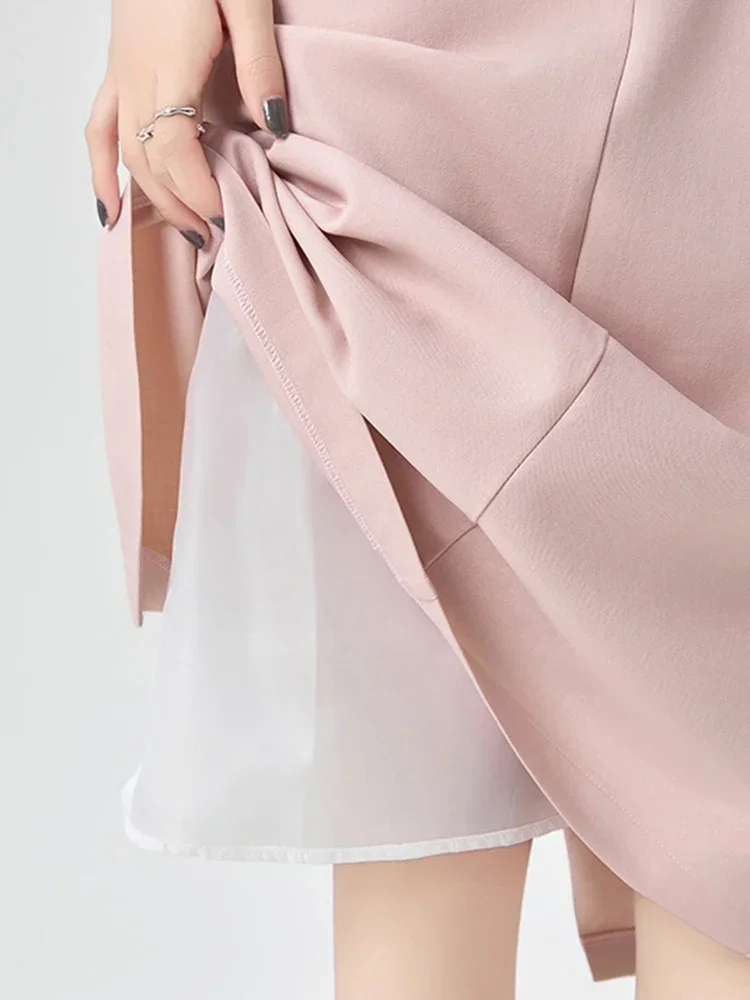 Été Style chinois basique taille haute mince jupes féminines nouveau doux mode bureau dames chic fendu Simple décontracté femmes jupes