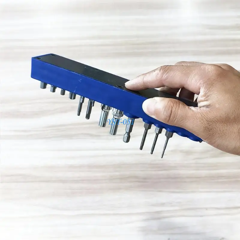 E15A Screwdriver Bit Holder 39 Hole Tool Storage for 1/4 Hexagonal Tool