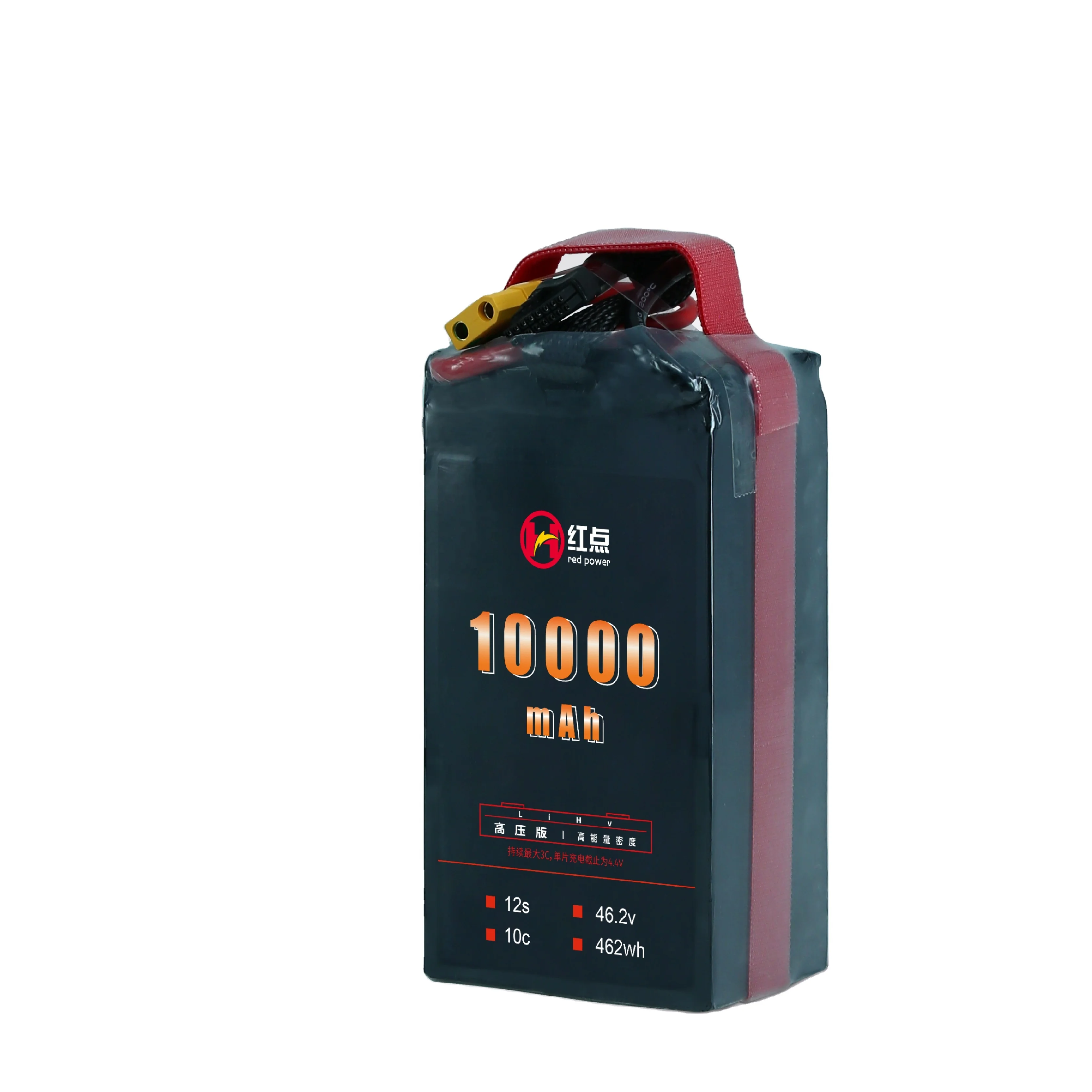 46.2V 10000mAh 10Ah12S High Voltage battery Li-Po manufacture HD POWER battery Fixed-wind Vtol multi-rotor