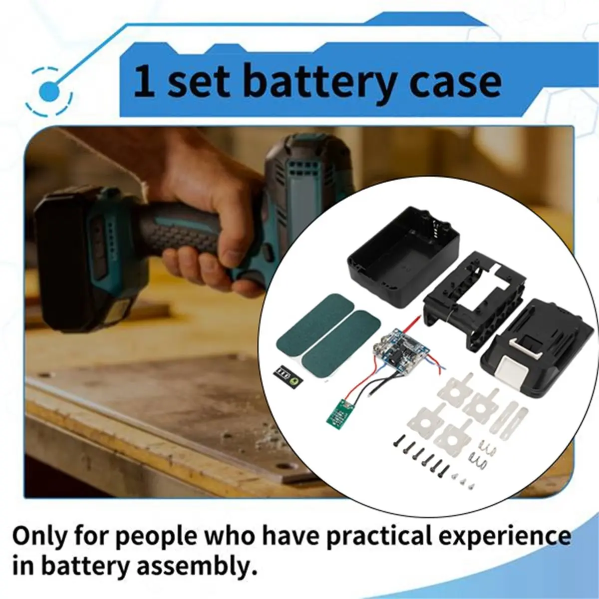 (A99Z] 10Core Battery Storage Box Case for 18650 Power Tool for Angle Grinders Electric Drills and Electric Garden Tools