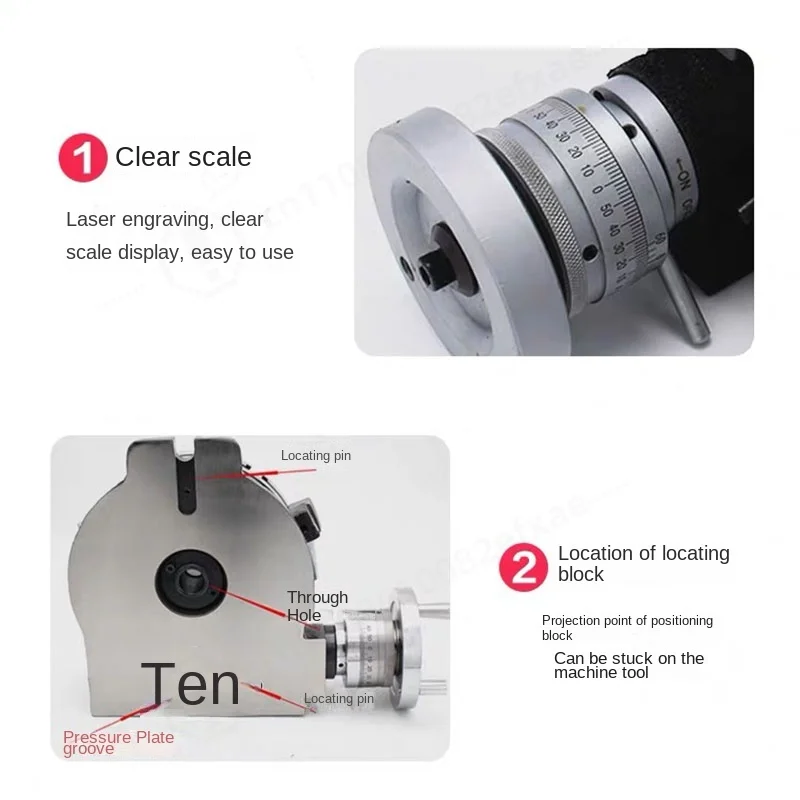 4 Inch Universal Dividing Head Milling Machine Indexing Head with 3-Jaw Chuck Gear Cutting Metalworking Tool