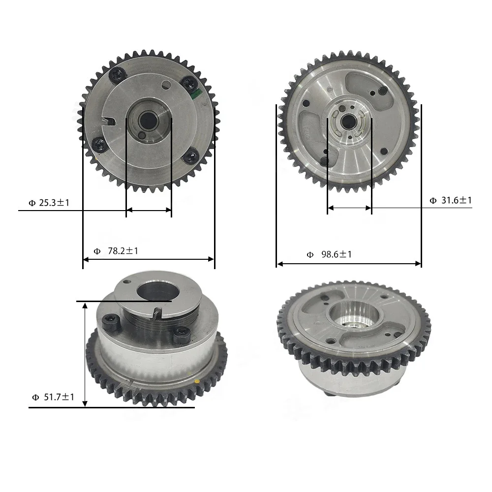 Intake & Exhaust For HYUNDAI AZERA GENESIS COUPE VERACRUZ KIA SEDONA SORENTO 243703C100 24370-3C100 Camshaft Adjuster Gear