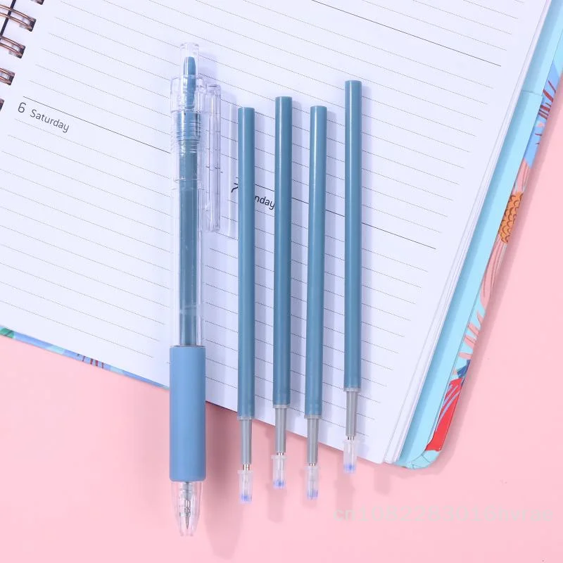 1/2-Pcs Cartoon Push-button Craft Knife Pen Set - Student Scrapbooking Paper Cutter with 4 Replacement Blades〔YY26〕