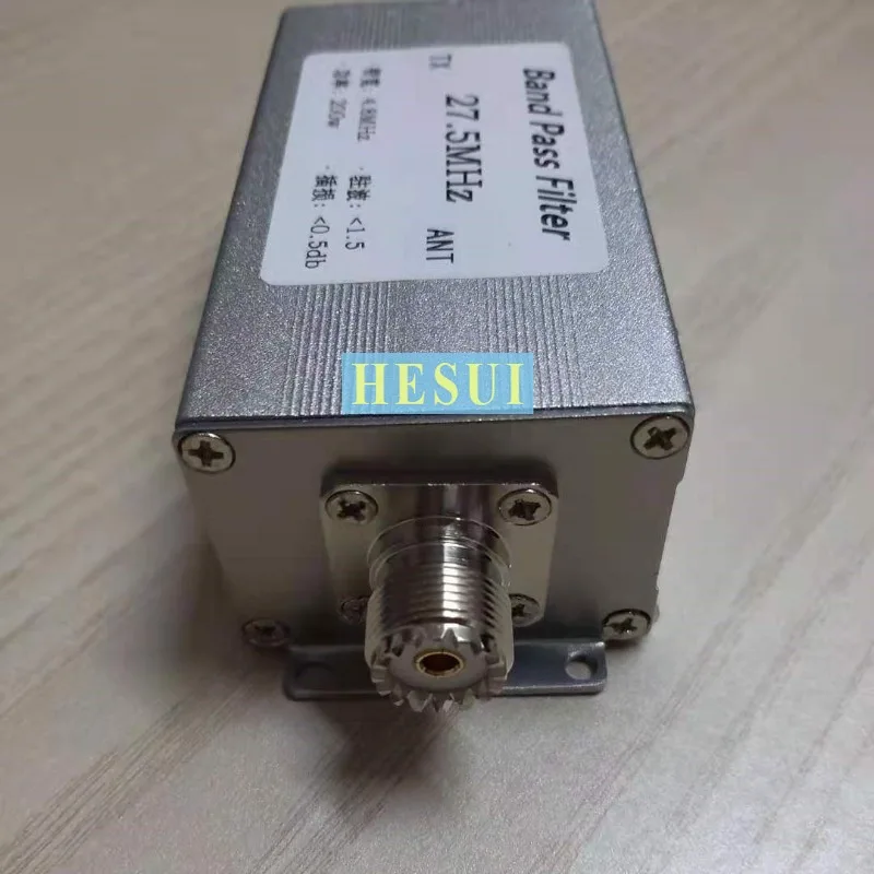 10m Band Filter High power 200W Narrow band 27.5MHz Filter Bandwidth=4.8MHz Shortwave Band-pass SW BPF filter module board