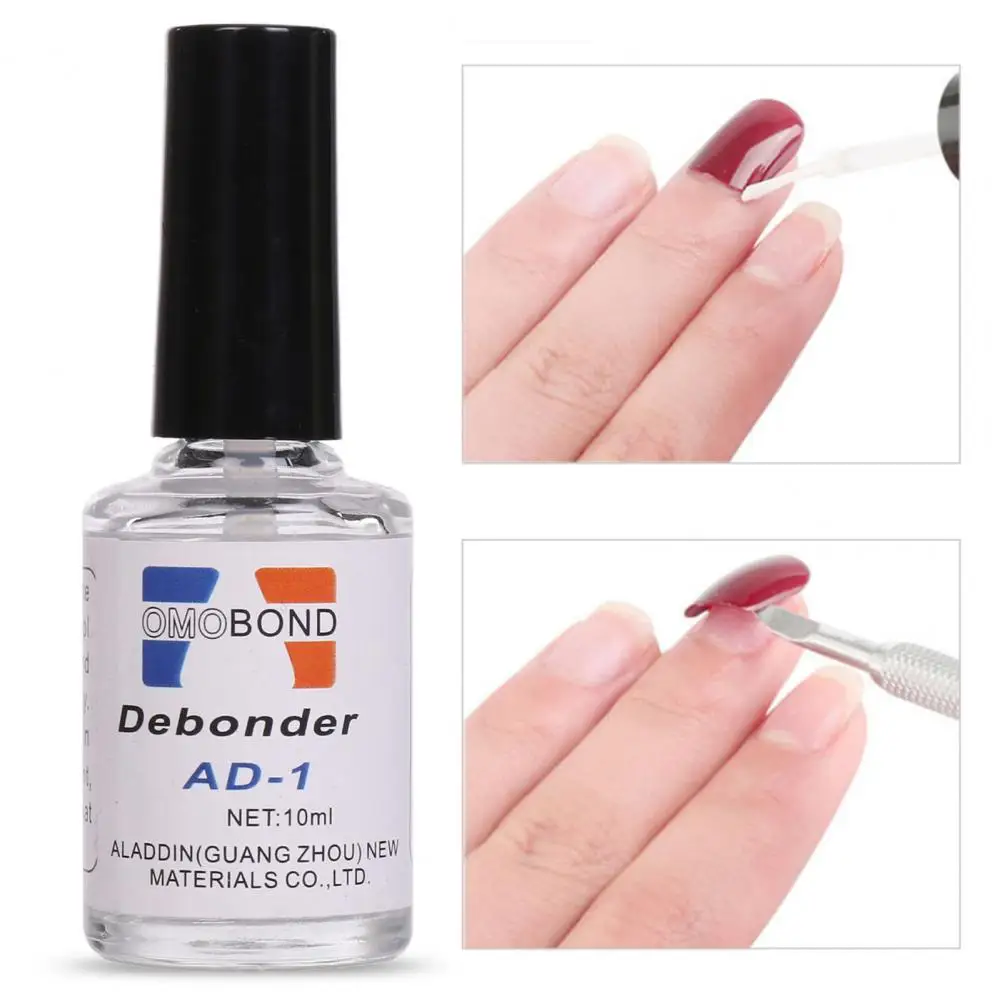 10Ml Anti Geleermiddel Draagbare Nagelverwijderaar Lijm Make-Up Nagellak Lijm Debonding Agent