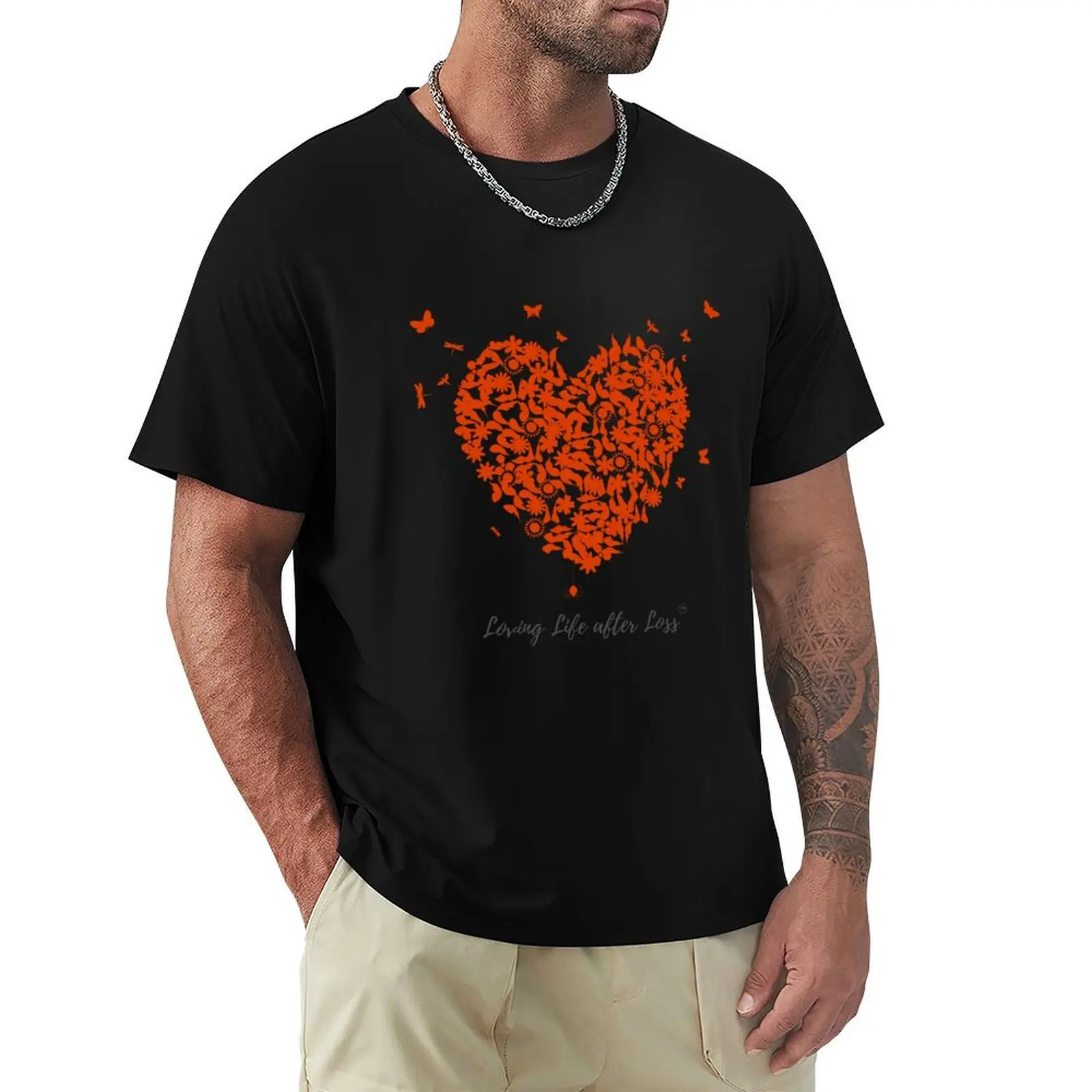 

Loving Life after Loss T-Shirt All Weather Casual Short Sleeve