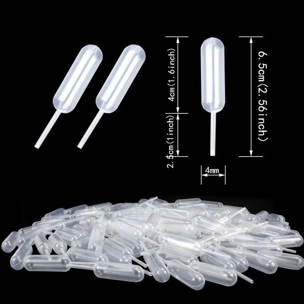 50 Pieces/pack 4ML Plastic Straw Suitable for Baking Squeeze Straw Disposable Jam Syringe Baking Straw