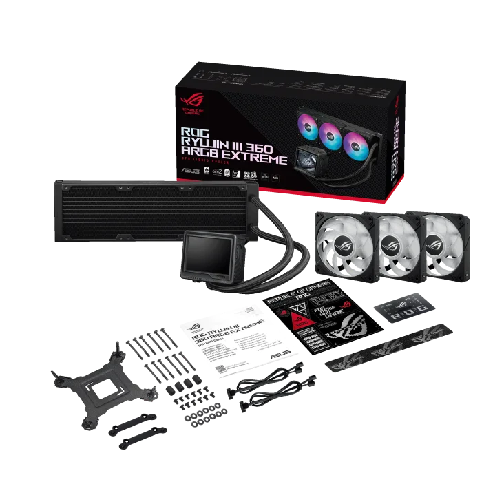 ROG Ryujin III 360 ARGB Extreme LGA1851 Ready Ultra 9/7/5 Fluid Bearing 3.5