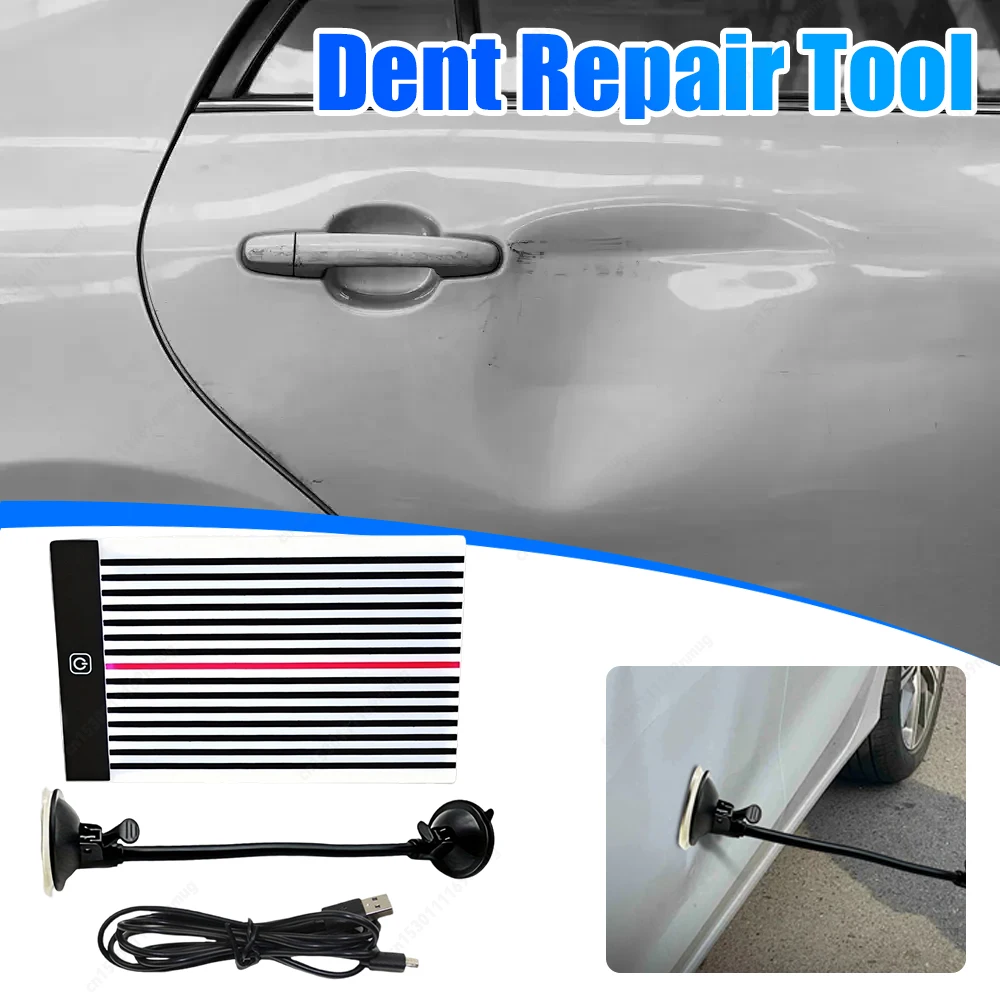 

LED Car Body Dents Light Reflector with USB Line Paintless Dent Removal Checking Line Board Light for Car Depression Repair