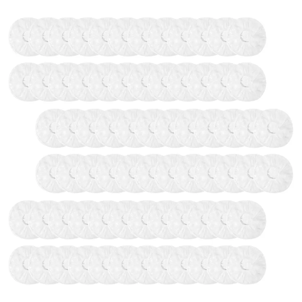 

300pcs Clear Bowl Covers Elastic Food Wraps for Leftover Storage Container Stretch Lidsdisposable food cover elastic bowl