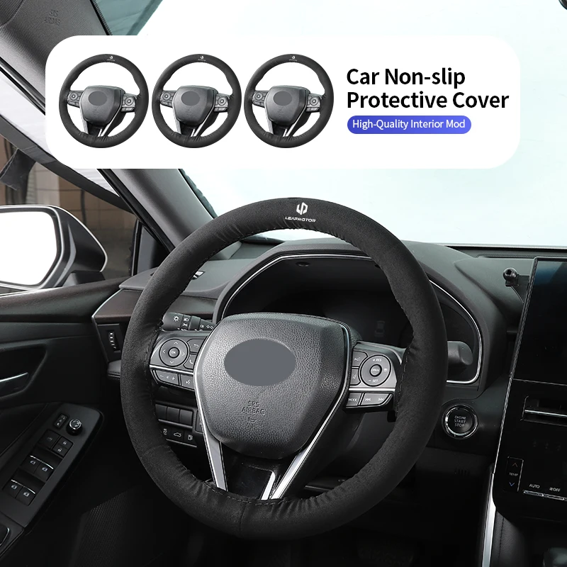 

Suede Car Steering Wheel Cover Universal Protective Cover Auto Accessories For Leapmotor Leap Motor C01 C11 T03 S01 C11 Reev
