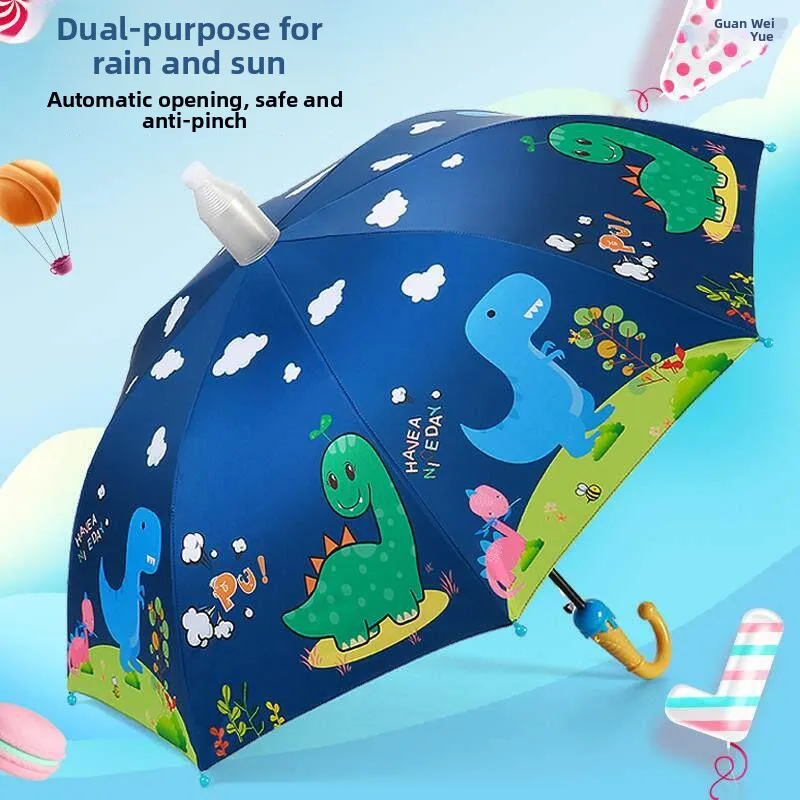 

Children's Automatic Umbrella School Specialty Boys Kindergarten Girls Dinosaur Sunshade Umbrella Rain And Sun Protection