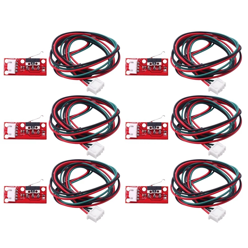 6Pcs Mechanical Endstop Limit Switch Press Switch Module For 3D Printer Makerbot Prusa Mendel Reprap Cnc Arduino Mega 2560 1280