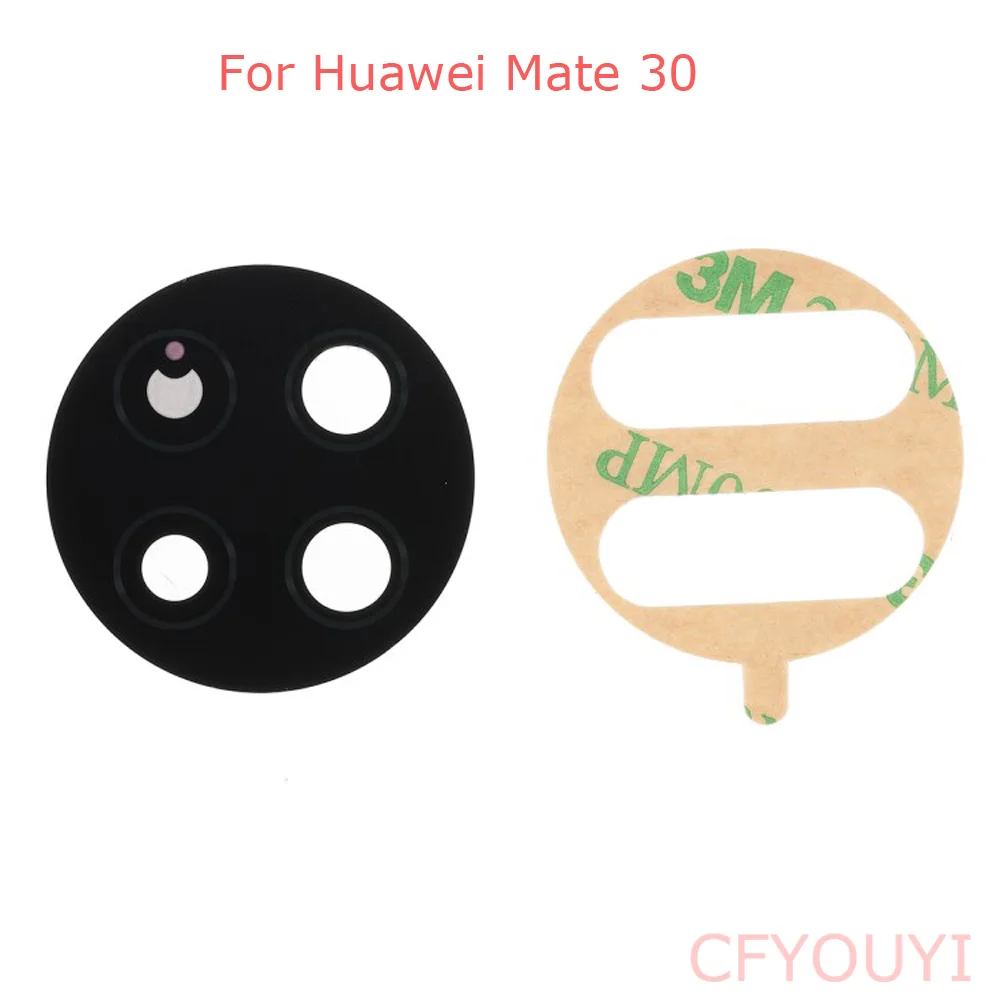 

10 шт./лот для Huawei Mate 30 Pro, крышка объектива задней камеры с клейкой наклейкой, замена клея для Mate30