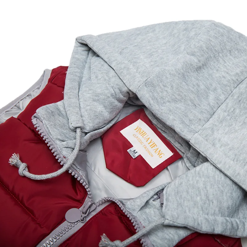 سترة قطنية جديدة لخريف وشتاء 2025 بلون الحلوى مقاس كبير سترة قطنية بقلنسوة للنساء #5