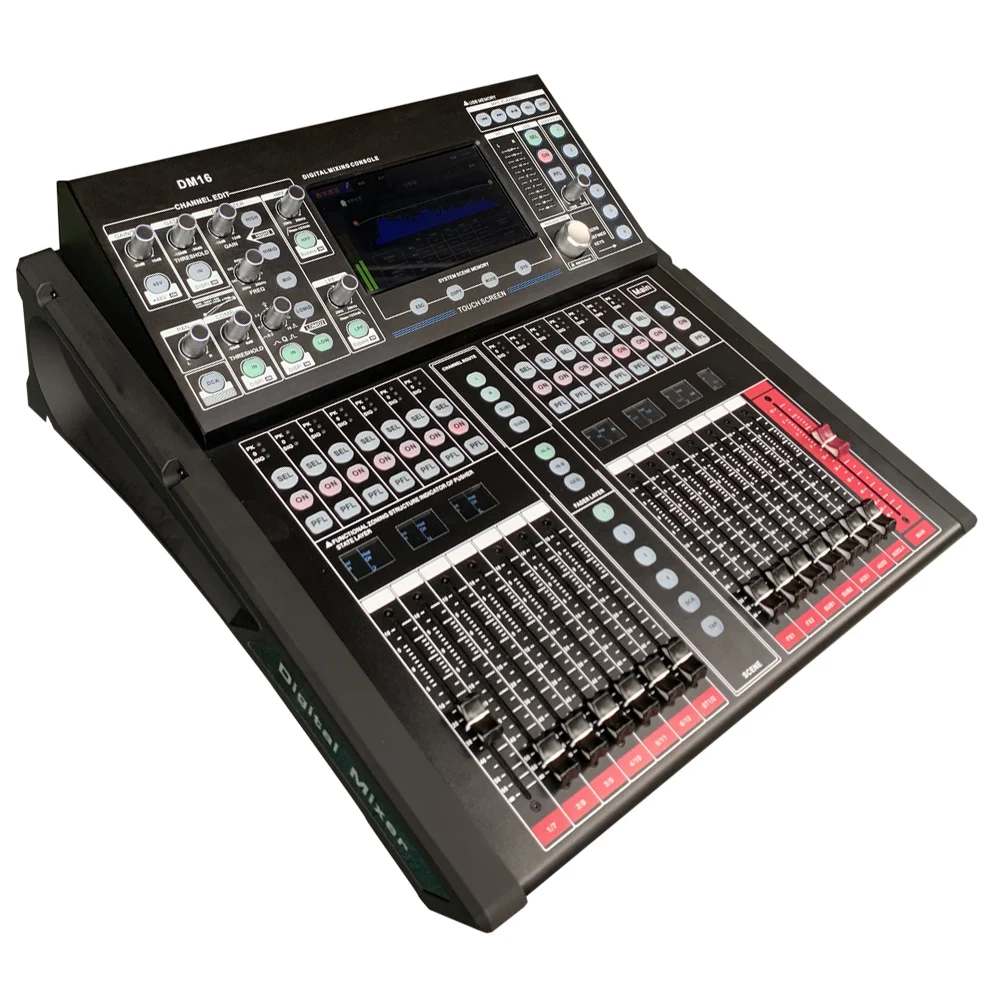 بولكيتسون DM16 18 قناة المهنية الرقمية خلط آلة صوت دي جي الصوت وحدة التحكم خلاط المهنية مرحلة الأداء