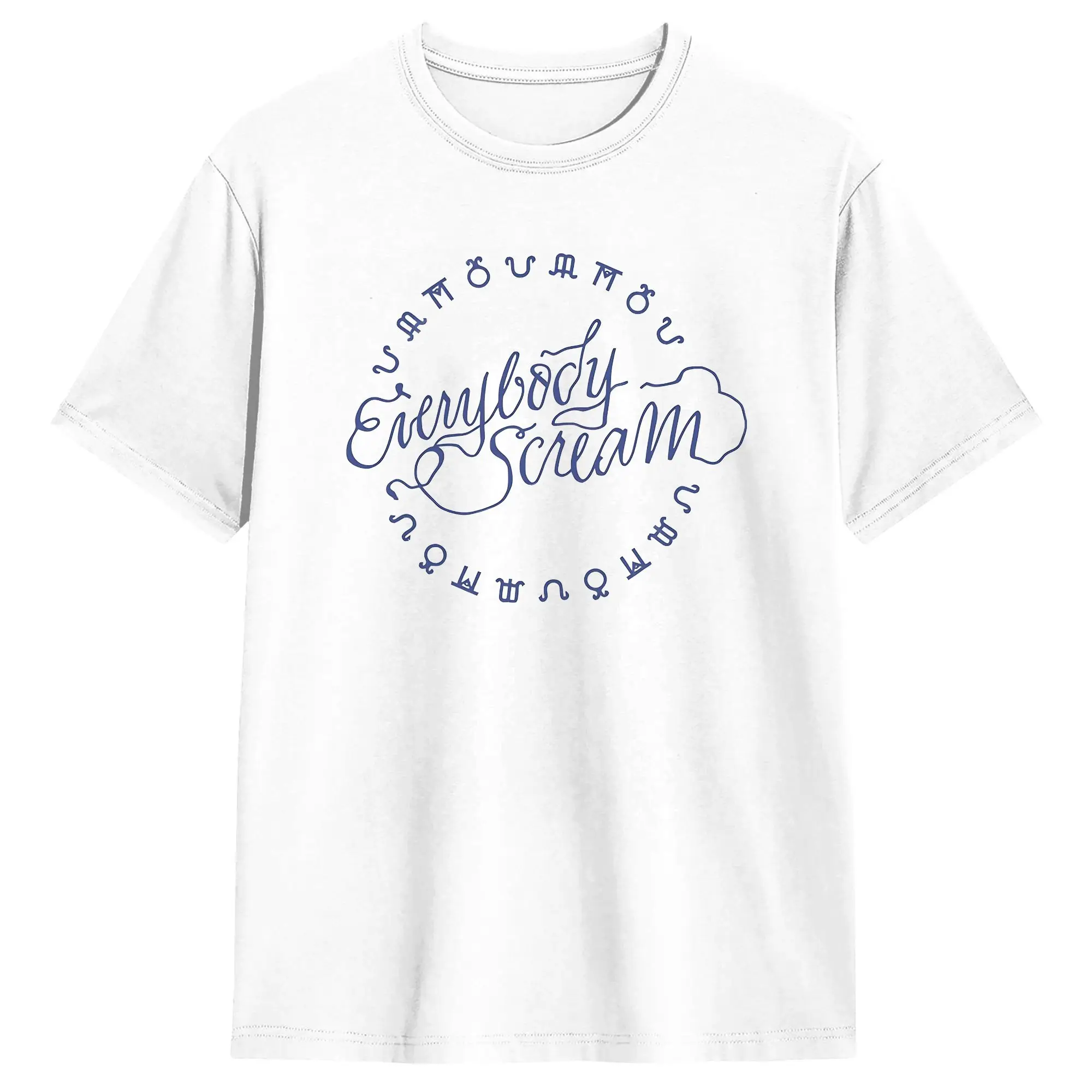 Humorous Florence + The Machine Everybody Scream Tour T-Shirts for Men O Neck Pure Cotton T Shirt  Short Sleeve Tee Shirt Tops