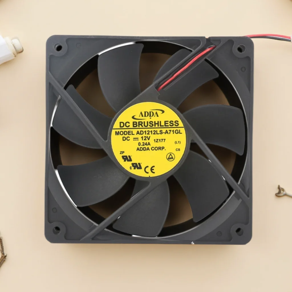 

Adda AD1212LS-A71GL Silent Cooling Fan 120x25mm DC12V 0.24A Power Supply for Computer Case