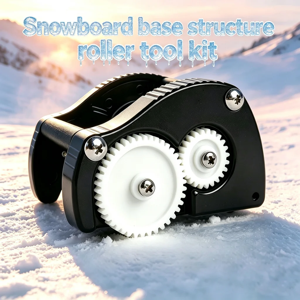 Snowy Mountains Off-road Ski Base Structure Roller Tool Kit With 5 Interchangeable Brass Rollers Ski Board Tuning Maintenance