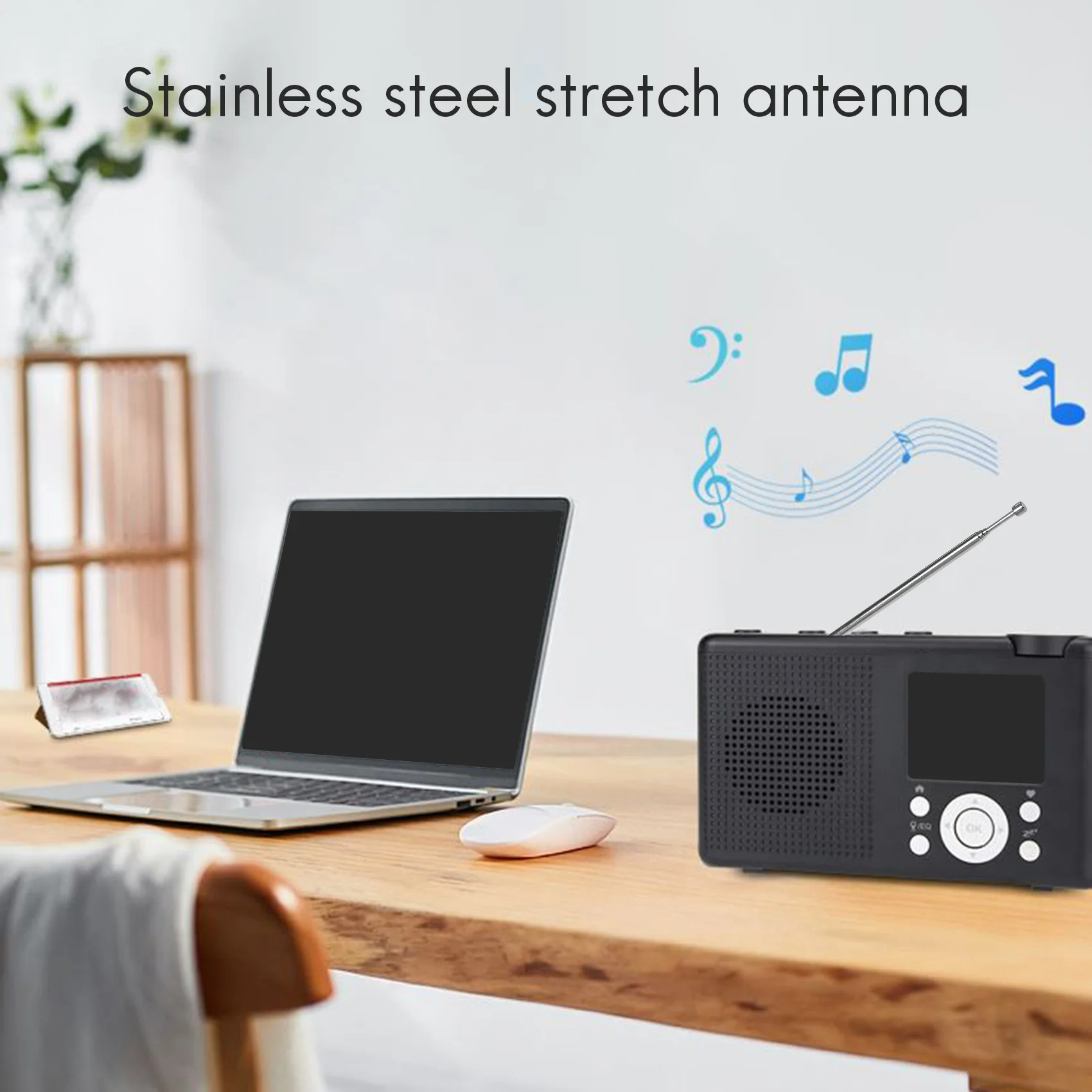 راديو عالمي من الفولاذ المقاوم للصدأ AM FM ، هوائي 4 أقسام ، الهوائي ، من من من الفولاذ المقاوم للصدأ ، من زوج