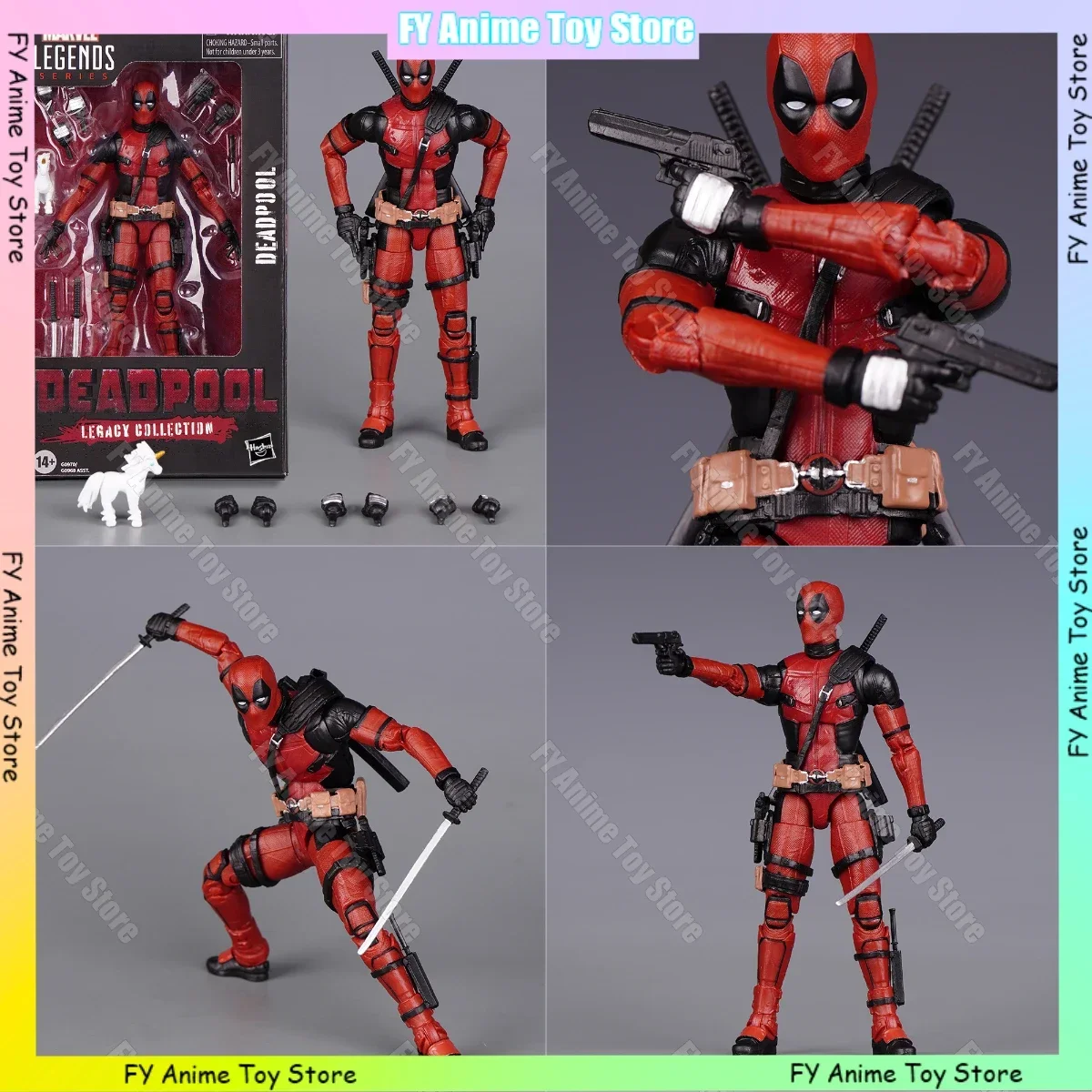 Kaiyodo Marvel Legends 6 นิ้ว Deadpool Body Movability Action Figure ฟิล์มอนุพันธ์ SHF ของแท้รุ่นตัวเลขเดสก์ท็อปเครื่องประดับ