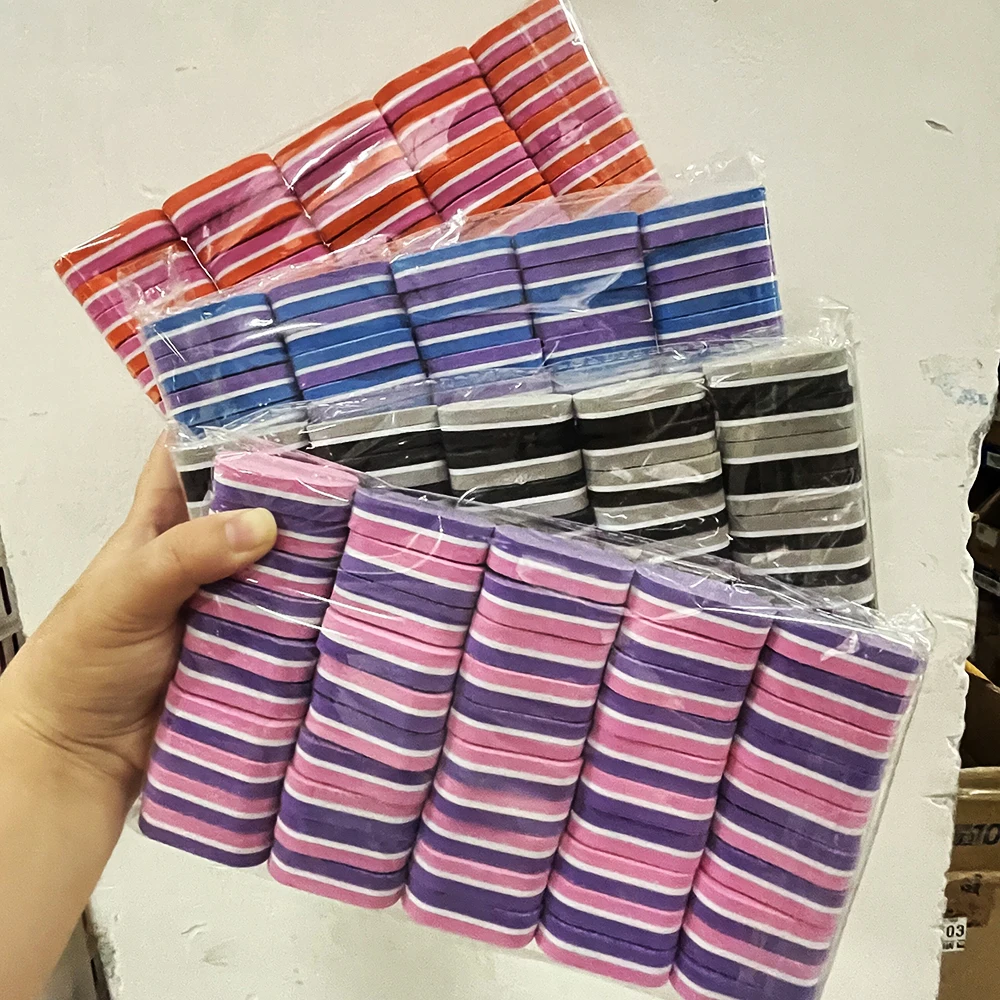 

50/20 шт., Разноцветные Мини-губки для ногтей, 4,5x2,0 см