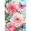 Pink Peonies Spring Garden Flag 18