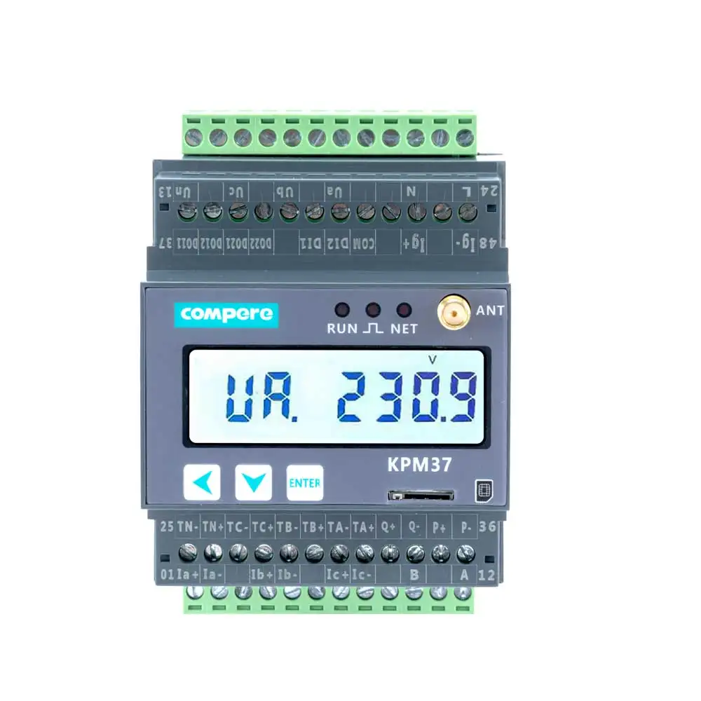 Meter Energi 4G 660V Bi-direction Din Rail Power Analyzer Meter Energi Meter Kualitas Daya
