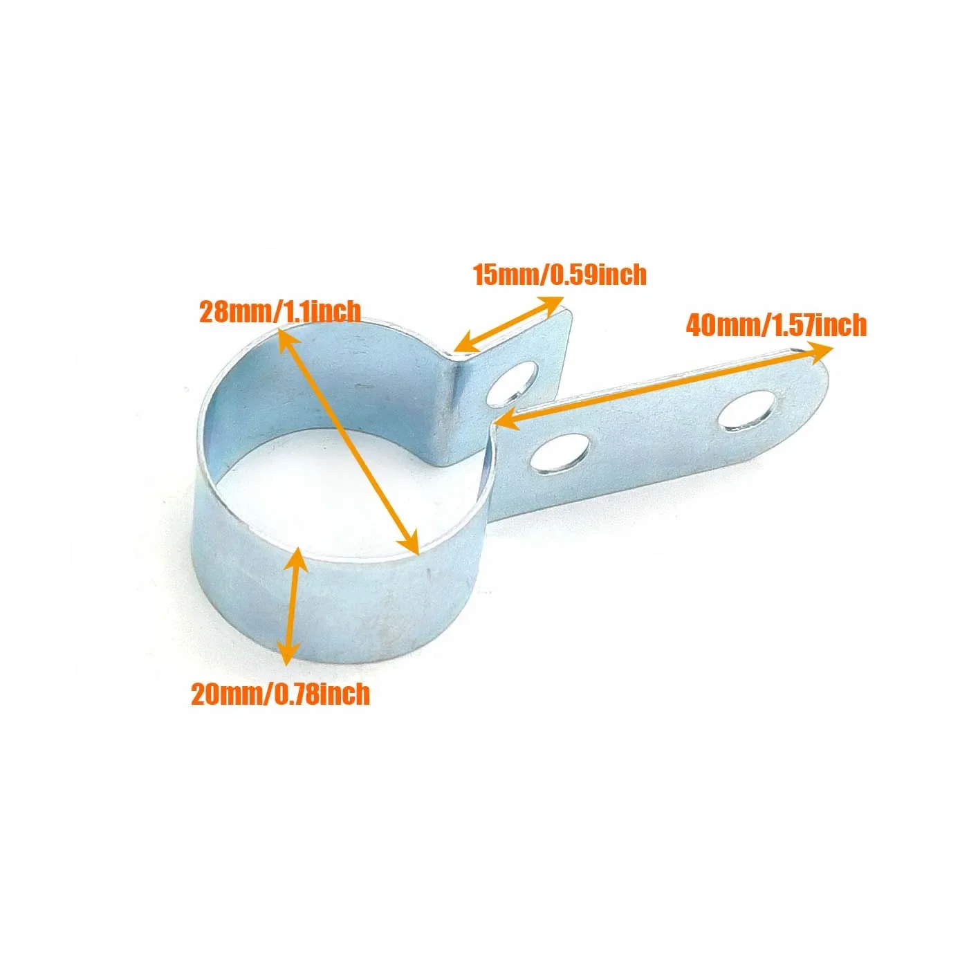 4pcs 24mm-28mm Air Diesel Heater Exhaust Pipe P Clip Clamp Steel Bracket Fit for Car Truck VAN Camper Accessories Wholesale