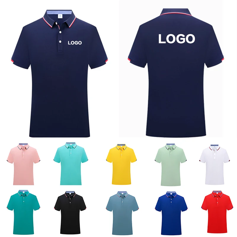 2024 Casual Short-sleeved POLO Shirt Group Purchase Personal Logo Custom Men And Women Top Print Graphic Text Pictures Diy