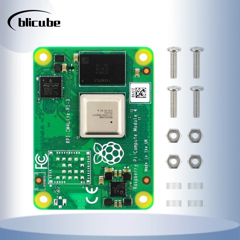 Pi cm4 módulo de computação 4 placa de framboesa opcional 1 / 2 / 4 / 8 gb ram lite/8/16 / 32 gb emmc flash wifi & bt chapéu industrial