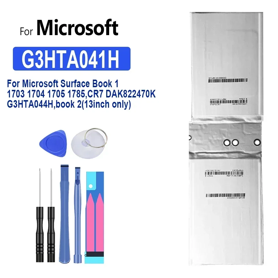 

Аккумулятор G3HTA021H G3HTA020H для Microsoft Surface Book 1, 13,5 дюйма, 1705, 1703, экран 1704 ,CR7 DAK822470K