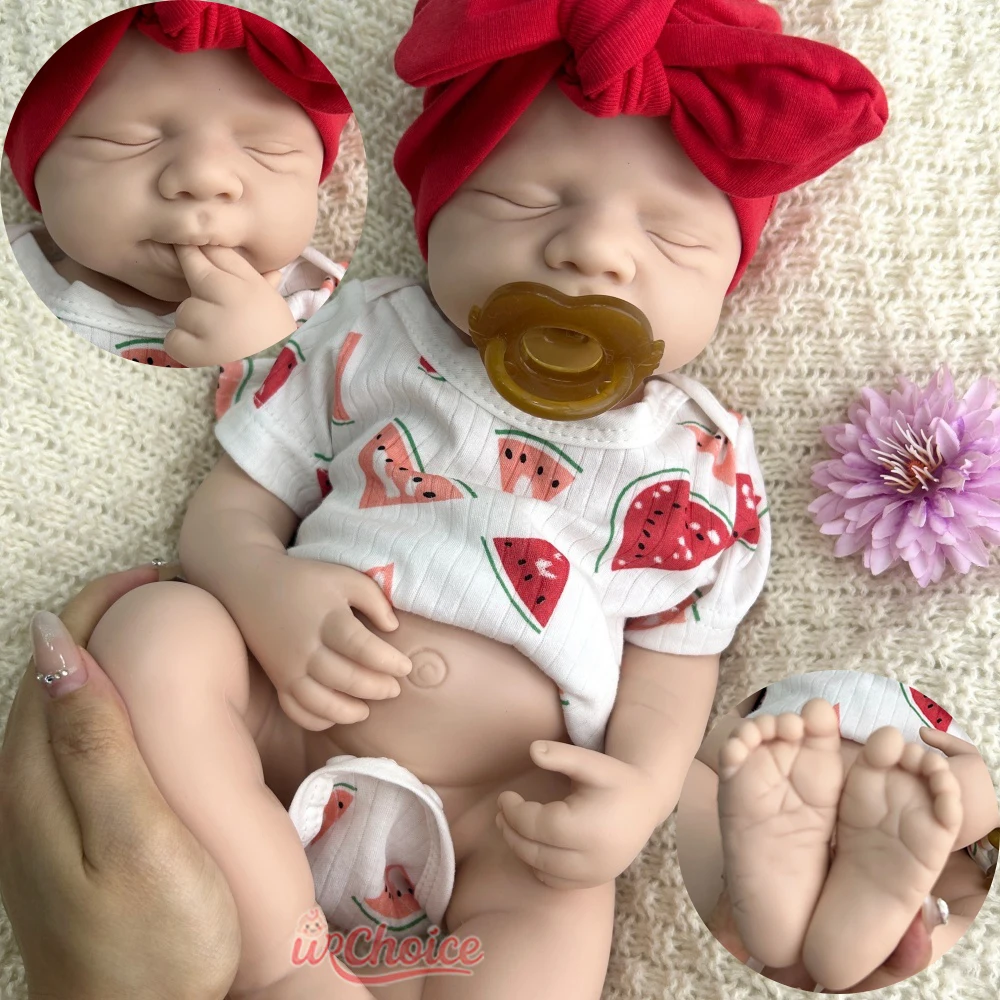 20 pouces Premium Reborn silicone bébé fille/garçon fait à la main vivant imperméable détails exquis poupée pour poupée collectionneur