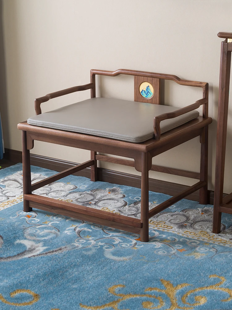 

North American Black Walnut Solid Wood Zen Chair New Chinese style Original Wood Classical Vintage Style Chair