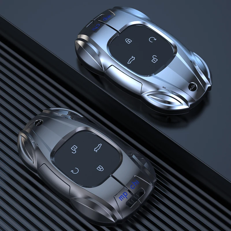 Metal Car Remote Key Cover Case Holder Protector Shell Housing For GAC Trumpchi New Empow J11 J12 J13 J15 J16 GS8 GS4 GS3 Emzoom